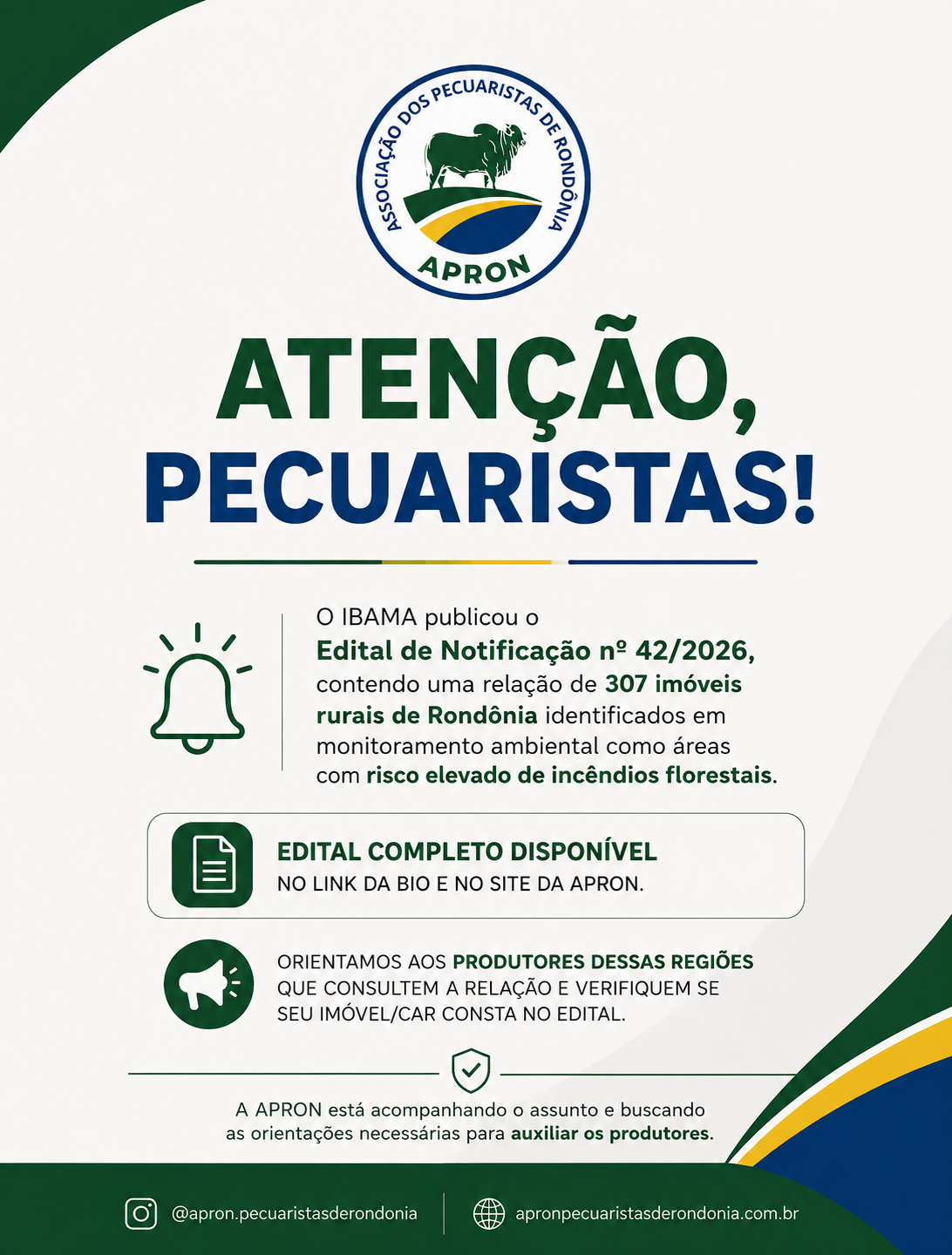 Ibama notifica 307 imóveis rurais de Rondônia sobre prevenção a incêndios florestais